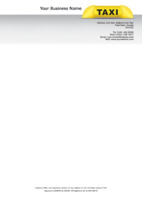Taxi A4 Letterheads by Templatecloud 