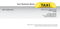 Taxi 1/3rd A4 Stationery by Templatecloud 