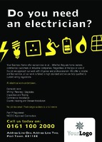 Electrical A6 Flyers by Templatecloud 