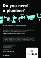 Plumbers A5 Flyers by Templatecloud 