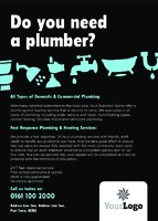 Plumbers A6 Flyers by Templatecloud 