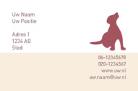 Honden Verzorging Visitekaartje  voor Rebecca Doherty