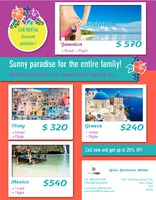 Travel Agents 8.5" x 11" Flyers by Templatecloud 