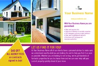 Estate Agents 4" x 6" Flyers by Templatecloud