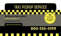 Taxi 2" x 3.5" Flyers by Templatecloud