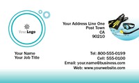 Swimming Pool 2" x 3.5" Business Cards by Templatecloud 