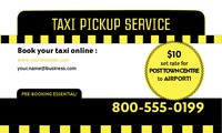 Taxi 2" x 3.5" Business Cards by Templatecloud