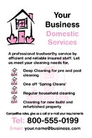Cleaning 4" x 6" Flyers by Templatecloud