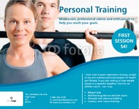 Fitness 8.5" x 11" Flyers by Templatecloud 