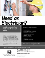 Electrical 8.5" x 11" Flyers by Templatecloud 