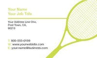 Tennis 2" x 3.5" Business Cards by Templatecloud 