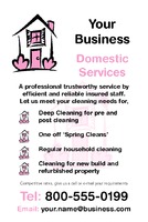Cleaning 4" x 6" Flyers by Templatecloud