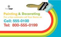 Decorating 2" x 3.5" Business Cards by Templatecloud 