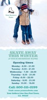 Ice Skating 4" x 9" Rack Card by Templatecloud 