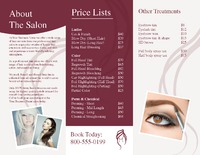 Salon 8.5" x 11" Brochures by Templatecloud