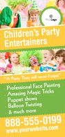 Birthday Parties 4" x 9" Rack Card by Templatecloud 