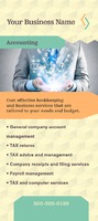 Accountancy 4" x 9" Rack Card by Templatecloud 