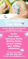 Face Painter 4" x 9" Rack Card by Templatecloud 