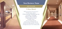 Hotel 4" x 9" Rack Card by Templatecloud 