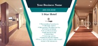 Hotel 4" x 9" Rack Card by Templatecloud 
