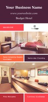Hotel 4" x 9" Rack Card by Templatecloud 