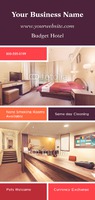 Hotel 4" x 9" Rack Card by Templatecloud 