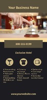 Hotel 4" x 9" Rack Card by Templatecloud 