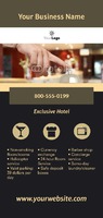 Hotel 4" x 9" Rack Card by Templatecloud 