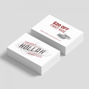 14PT Uncoated Business Cards